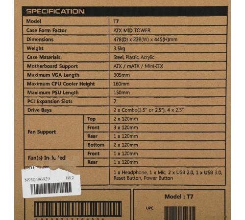 Корпус ZALMAN ZM-T7