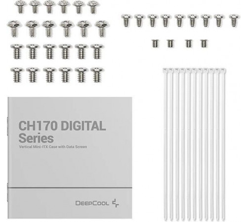 Корпус Deepcool CH170 Digital WH R-CH170-WHNPI0D-G-1