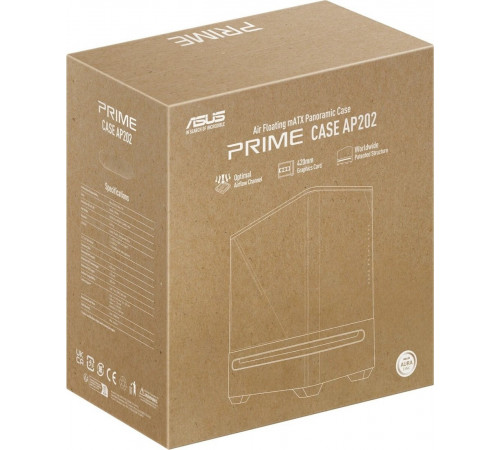 Корпус Asus Prime AP202 TG ARGB (белый)