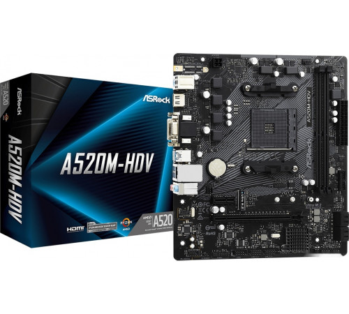 Материнская плата ASROCK A520M-HDV