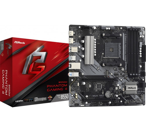 Материнская плата ASROCK B550M Phantom Gaming 4