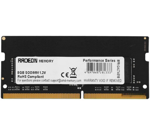 Модуль памяти AMD Radeon R9 Gamer Series 8GB DDR4 SODIMM PC4-25600 R948G3206S2S-U