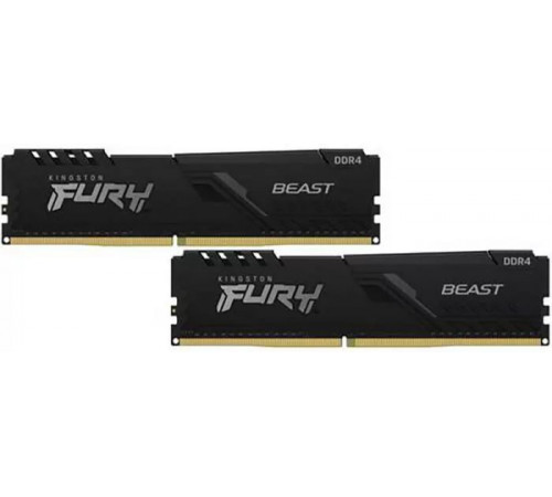 Модуль памяти Kingston FURY Beast 2x8GB DDR4 PC4-28800 KF436C17BBK2/16