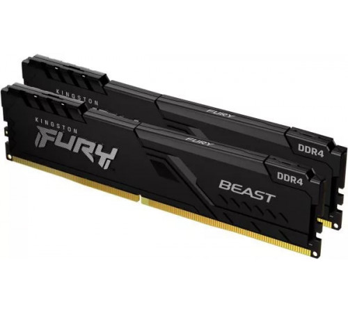 Модуль памяти Kingston FURY Beast 2x8GB DDR4 PC4-28800 KF436C17BBK2/16