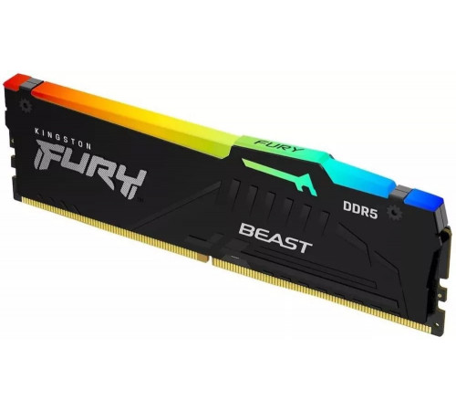 Модуль памяти Kingston FURY Beast RGB 2x8ГБ DDR5 5200 МГц KF552C40BBAK2-16