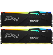 Модуль памяти Kingston FURY Beast RGB 2x16ГБ DDR5 5600 МГц KF556C40BBAK2-32