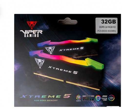 Модуль памяти Patriot Xtreme 5 2x16ГБ DDR5 7800МГц PVXR532G78C38K
