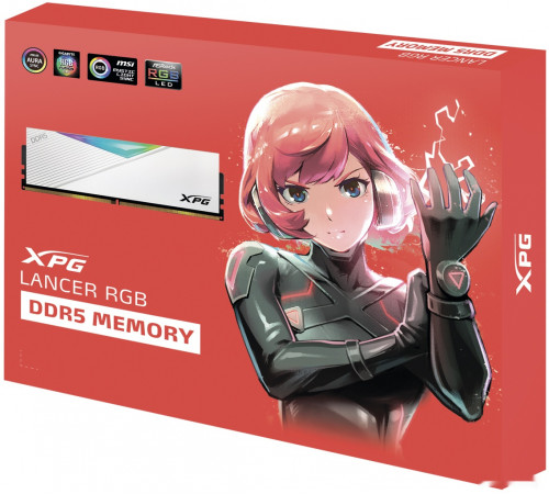 Модуль памяти A-Data XPG Lancer RGB 2x16ГБ DDR5 7200МГц AX5U7200C3416G-DCLARWH