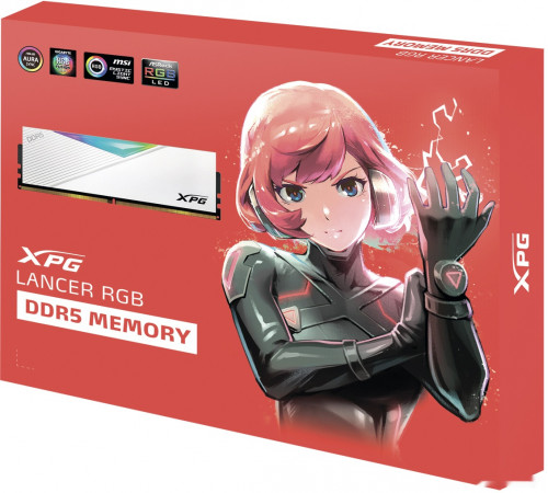 Модуль памяти A-Data XPG Lancer RGB 2x16ГБ DDR5 7200МГц AX5U7200C3416G-DCLARWH