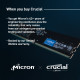 Модуль памяти Crucial 16ГБ DDR5 5600 МГц CT16G56C46U5