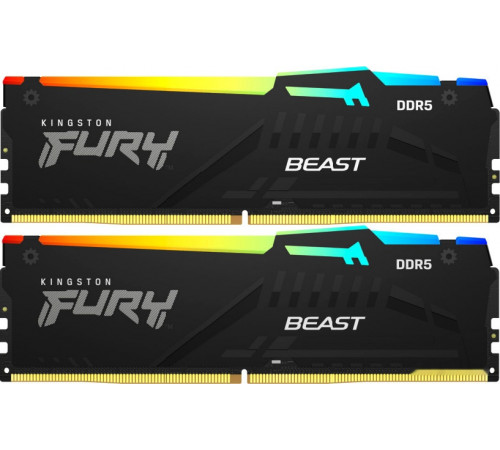 Модуль памяти Kingston FURY Beast RGB 2x8ГБ DDR5 5600 МГц KF556C36BBEAK2-16