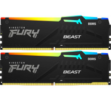Модуль памяти Kingston FURY Beast RGB 2x32ГБ DDR5 6000 МГц KF560C36BBEAK2-64