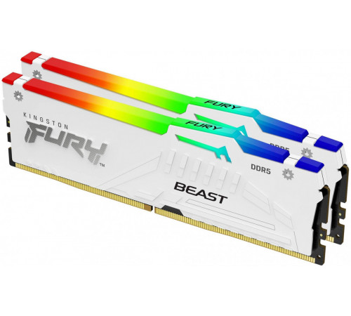Модуль памяти Kingston FURY Beast RGB 2x16ГБ DDR5 5600 МГц KF556C40BWAK2-32