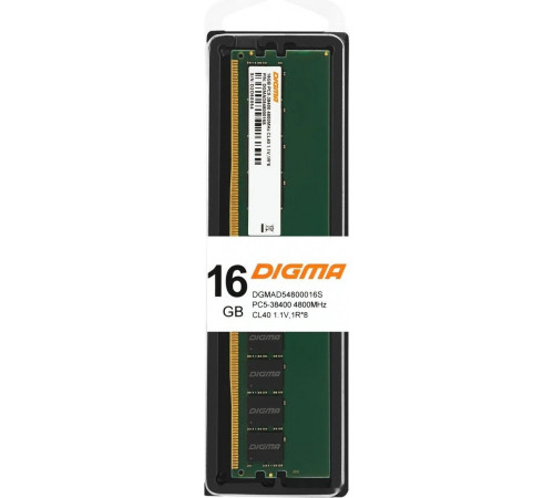 Модуль памяти DIGMA 16ГБ DDR5 4800 МГц DGMAD54800016S
