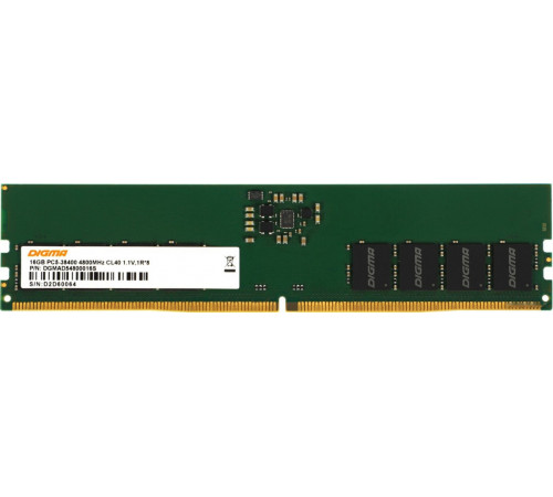 Модуль памяти DIGMA 16ГБ DDR5 4800 МГц DGMAD54800016S