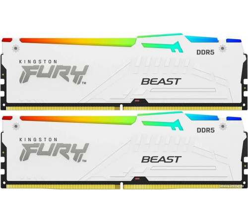 Модуль памяти Kingston FURY Beast RGB 2x16ГБ DDR5 5200 МГц KF552C40BWAK2-32