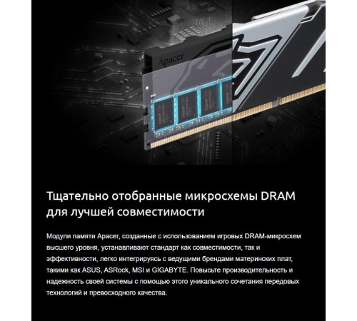 Модуль памяти Apacer Panther 2x16ГБ DDR5 6000 МГц AH5U32G60C6227BAA-2