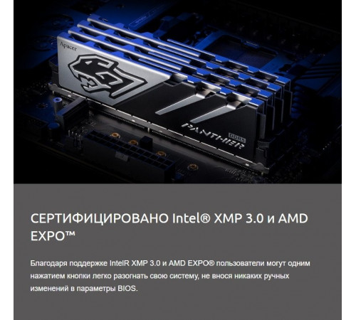 Модуль памяти Apacer Panther 2x16ГБ DDR5 6000 МГц AH5U32G60C6227BAA-2
