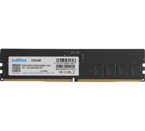 Модуль памяти Indilinx 16ГБ DDR5 4800 МГц IND-ID5P48SP16X
