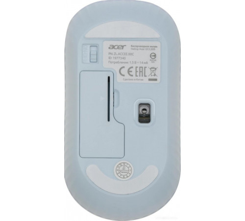 Клавиатура + мышь Acer OCC205 (белый/голубой)