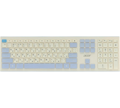 Клавиатура + мышь Acer OCC205 (белый/голубой)