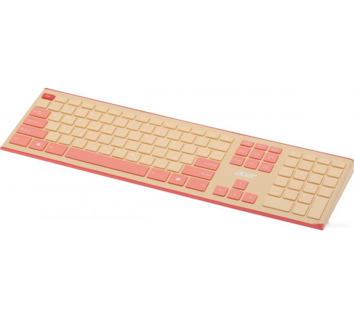 Клавиатура + мышь Acer OCC205 (бежевый/розовый)
