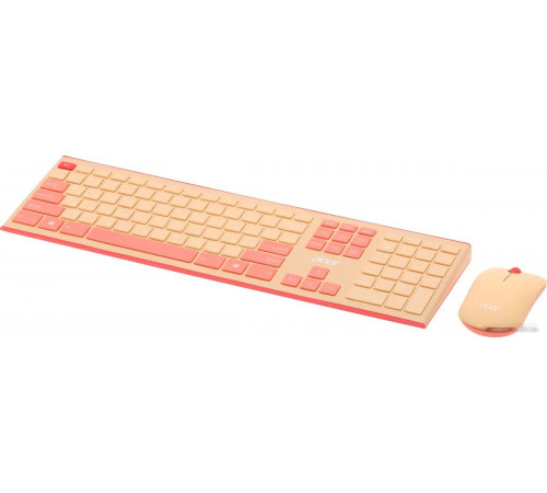Клавиатура + мышь Acer OCC205 (бежевый/розовый)