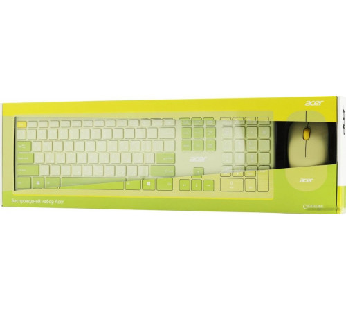 Клавиатура + мышь Acer OCC205 (зеленый)