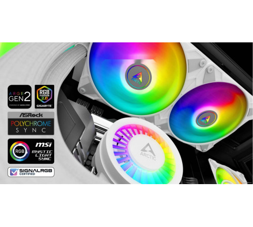Жидкостное охлаждение для процессора Arctic Liquid Freezer III 280 A-RGB White ACFRE00151A