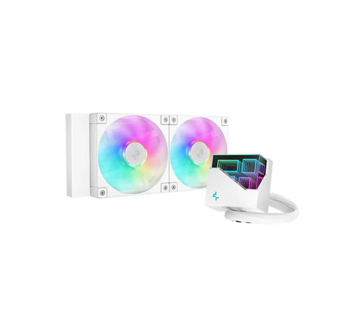 Жидкостное охлаждение для процессора Deepcool LT240 WH ARGB R-LT240-WHAMNC-G-1
