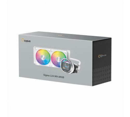 Жидкостное охлаждение для процессора Ocypus Sigma L24 WH ARGB Sigma-L24-WH2AAWWN00X-GL