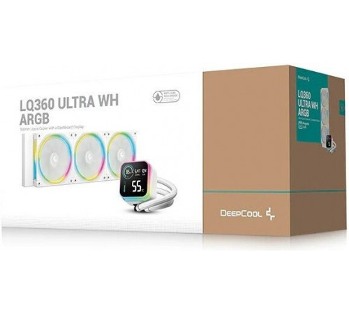 Система жидкостного охлаждения для процессора Deepcool LQ360 Ultra ARGB WH R-LQ360-WHASMC-G-1