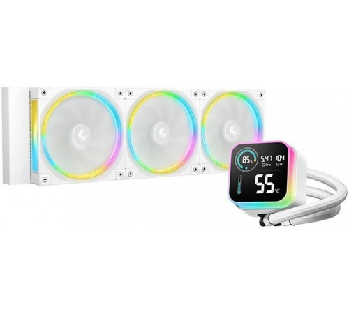 Система жидкостного охлаждения для процессора Deepcool LQ360 Ultra ARGB WH R-LQ360-WHASMC-G-1