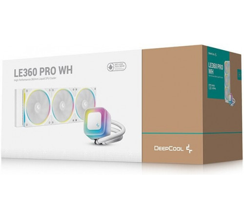 Система жидкостного охлаждения для процессора Deepcool LE360 PRO WH R-LE360PRO-WHAMMC-G-1