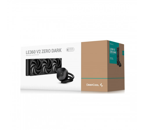 Система жидкостного охлаждения для процессора Deepcool LE360 V2 Zero Dark R-LE360ZERO-BKLNMD-G-1