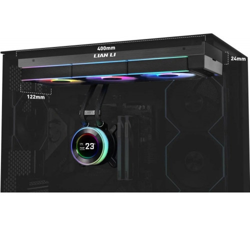Система жидкостного охлаждения для процессора Lian Li Hydroshift II LCD-C 360CL GHS2LCD36RB G89.GHS2LCD36RB.R0