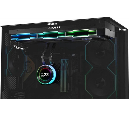 Система жидкостного охлаждения для процессора Lian Li Hydroshift II LCD-C 360TL GHS2LCD36TB G89.GHS2LCD36TB.R0