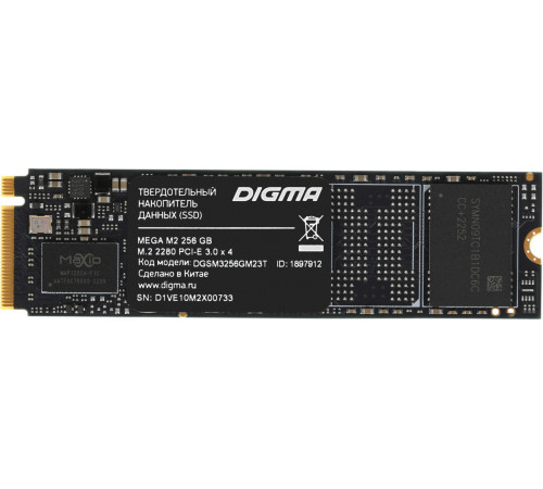 SSD DIGMA Mega M2 256GB DGSM3256GM23T