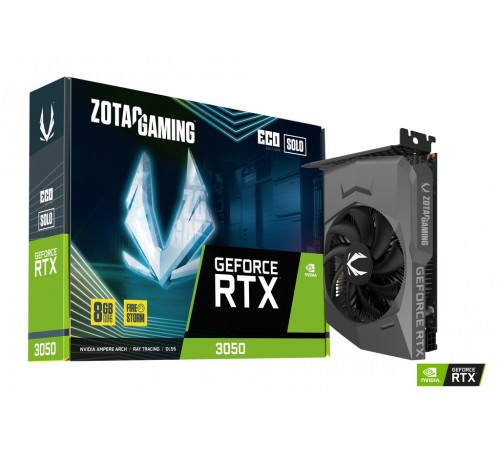 Видеокарта ZOTAC GAMING GEFORCE RTX 3050 ECO SOLO ZT-A30500R-10L