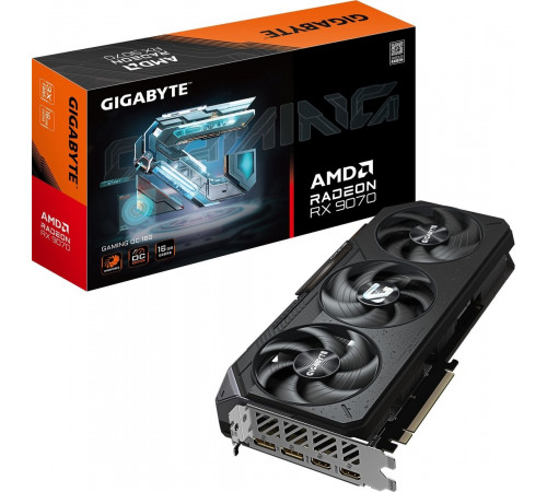 Видеокарта Gigabyte Radeon RX 9070 Gaming OC 16G GV-R9070GAMING OC-16GD