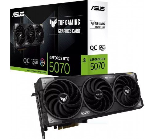 Видеокарта Asus TUF Gaming GeForce RTX 5070 12GB GDDR7 OC Edition TUF-RTX5070-O12G-GAMING