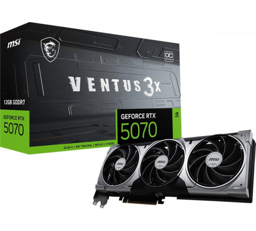Видеокарта MSI GeForce RTX 5070 12G Ventus 3X OC
