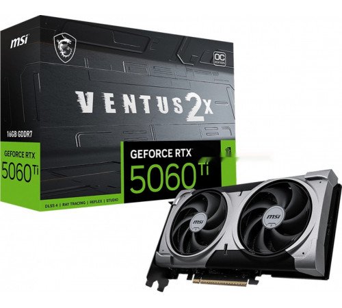 Видеокарта MSI GeForce RTX 5060 Ti 16G Ventus 2X Plus OC