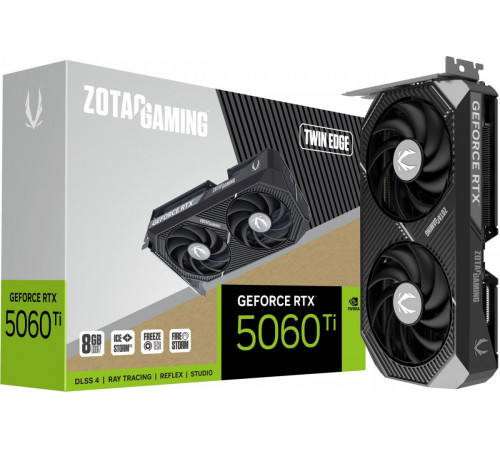 Видеокарта ZOTAC Gaming GeForce RTX 5060 Ti 8GB Twin Edge ZT-B50610E-10M