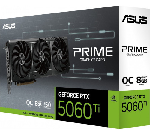 Видеокарта Asus Prime GeForce RTX 5060 Ti 8GB GDDR7 OC Edition PRIME-RTX5060TI-O8G