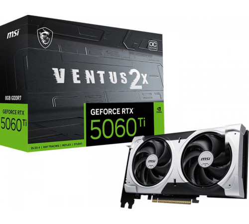 Видеокарта MSI GeForce RTX 5060 Ti 8G Ventus 2X OC Plus