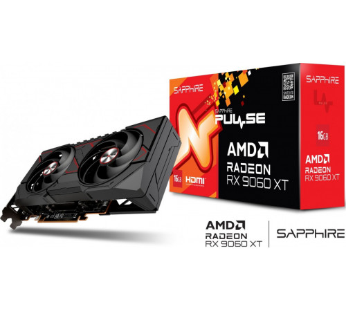 Видеокарта Sapphire Pulse Radeon RX 9060 XT 11350-03-20G