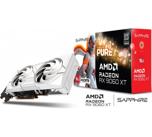Видеокарта Sapphire Pure Radeon RX 9060 XT 11350-02-20G