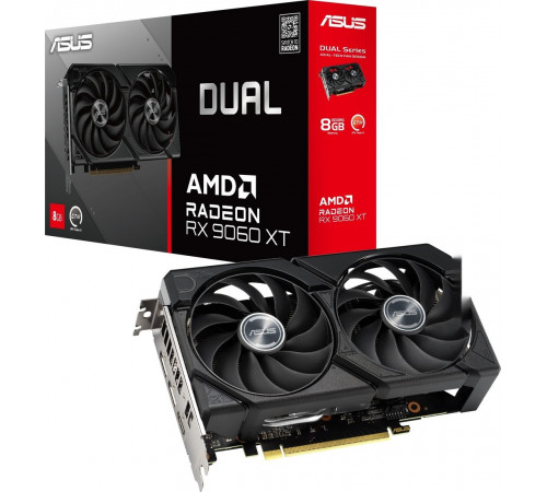 Видеокарта Asus Dual Radeon RX 9060 XT 8GB GDDR6 DUAL-RX9060XT-8G