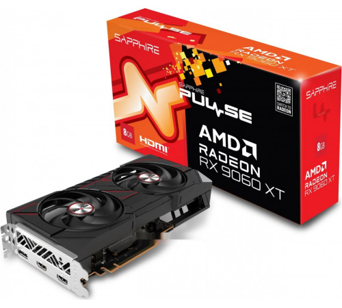 Видеокарта Sapphire Pulse Radeon RX 9060 XT 8GB 11350-04-20G